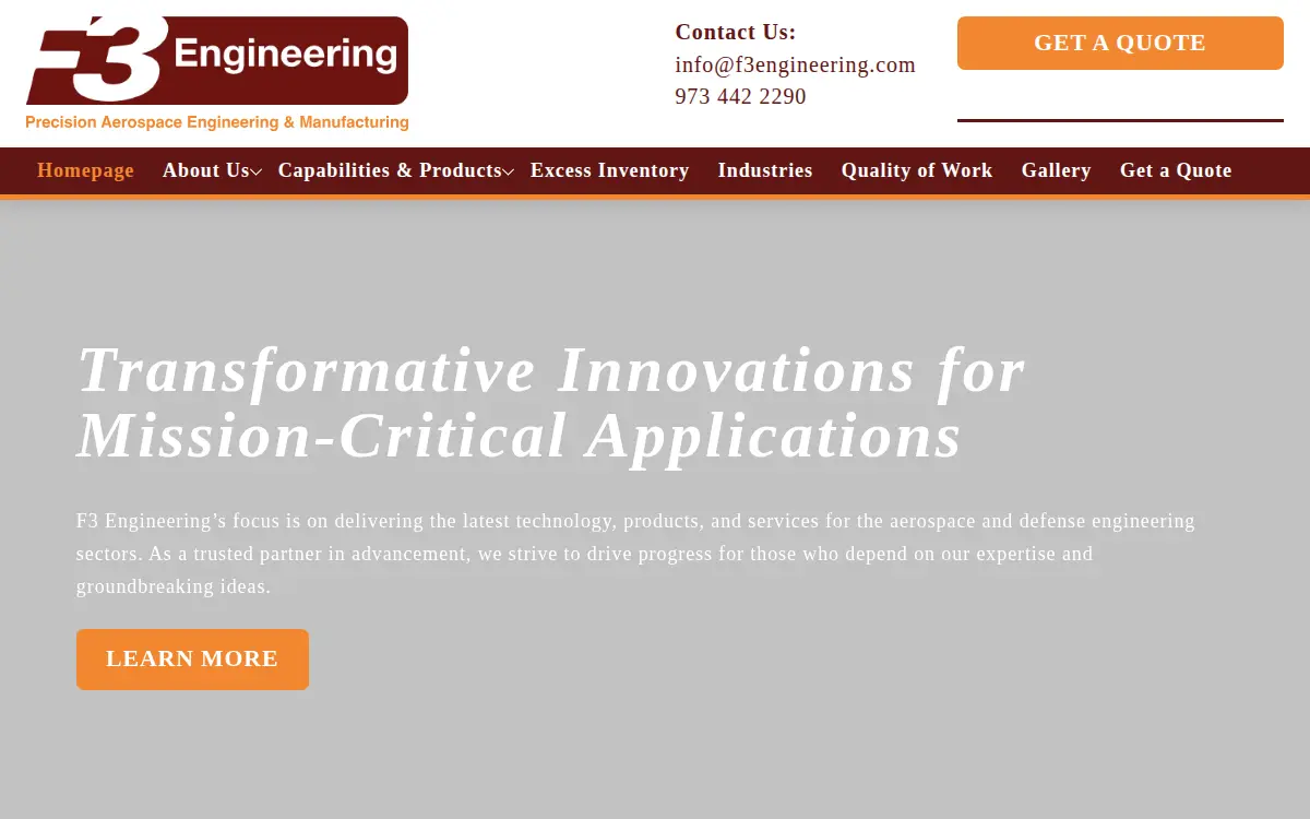 Homepage of Form Fit & Function LLC