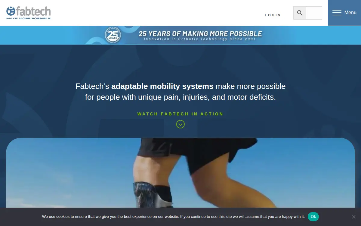 Homepage of Fabtech Systems, LLC