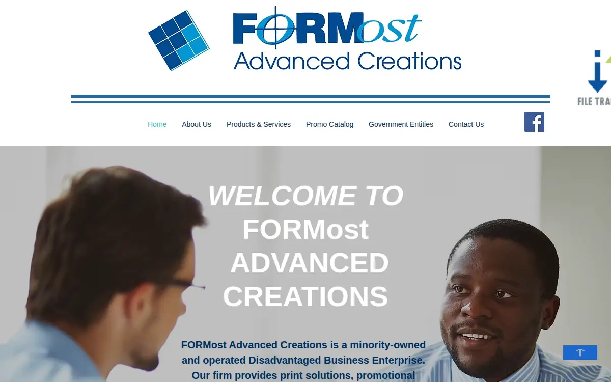 Homepage of Formost Advanced Creations LLC