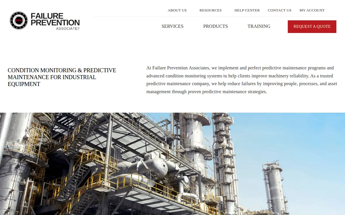 Homepage of Failure Prevention Associates, LLC