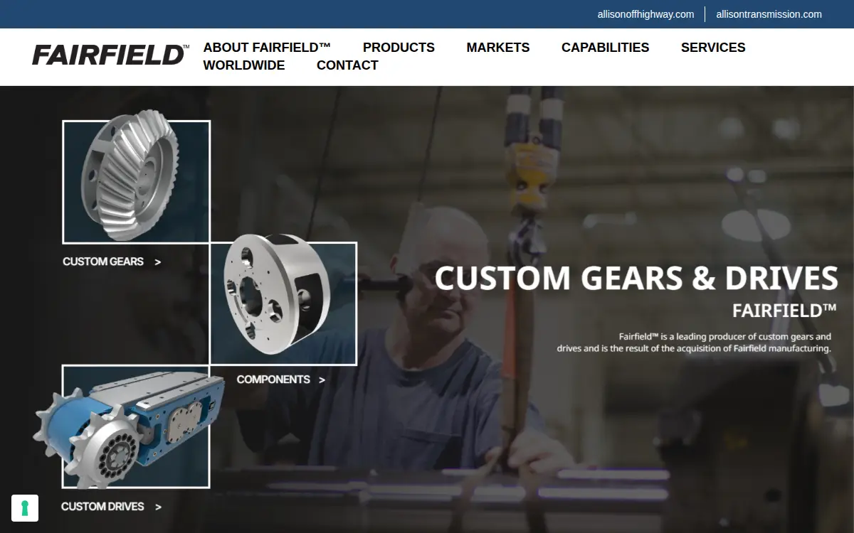 Homepage of Fairfield Manufacturing Company, INC.