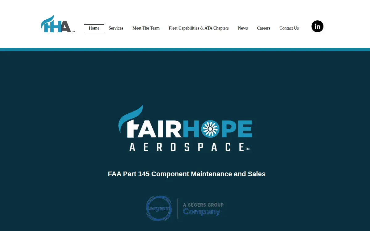 Homepage of Aero-mark Mro LLC