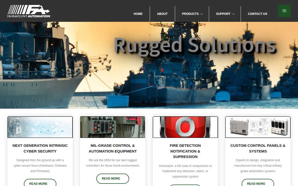 Homepage of Fairmount Automation, INC