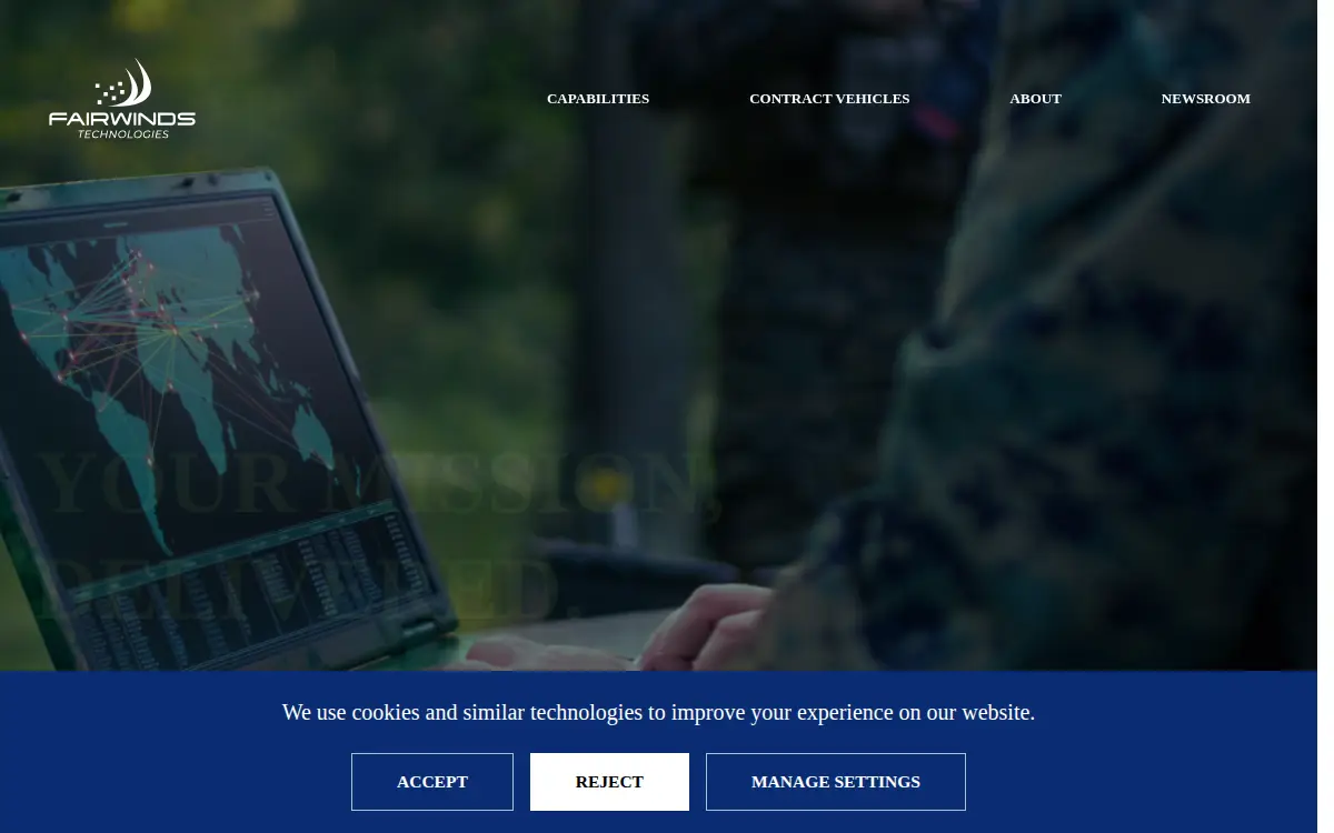 Homepage of Fairwinds Technologies LLC