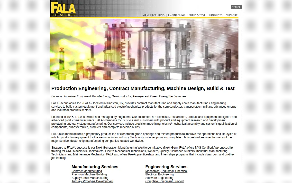 Homepage of Fala Technologies INC.