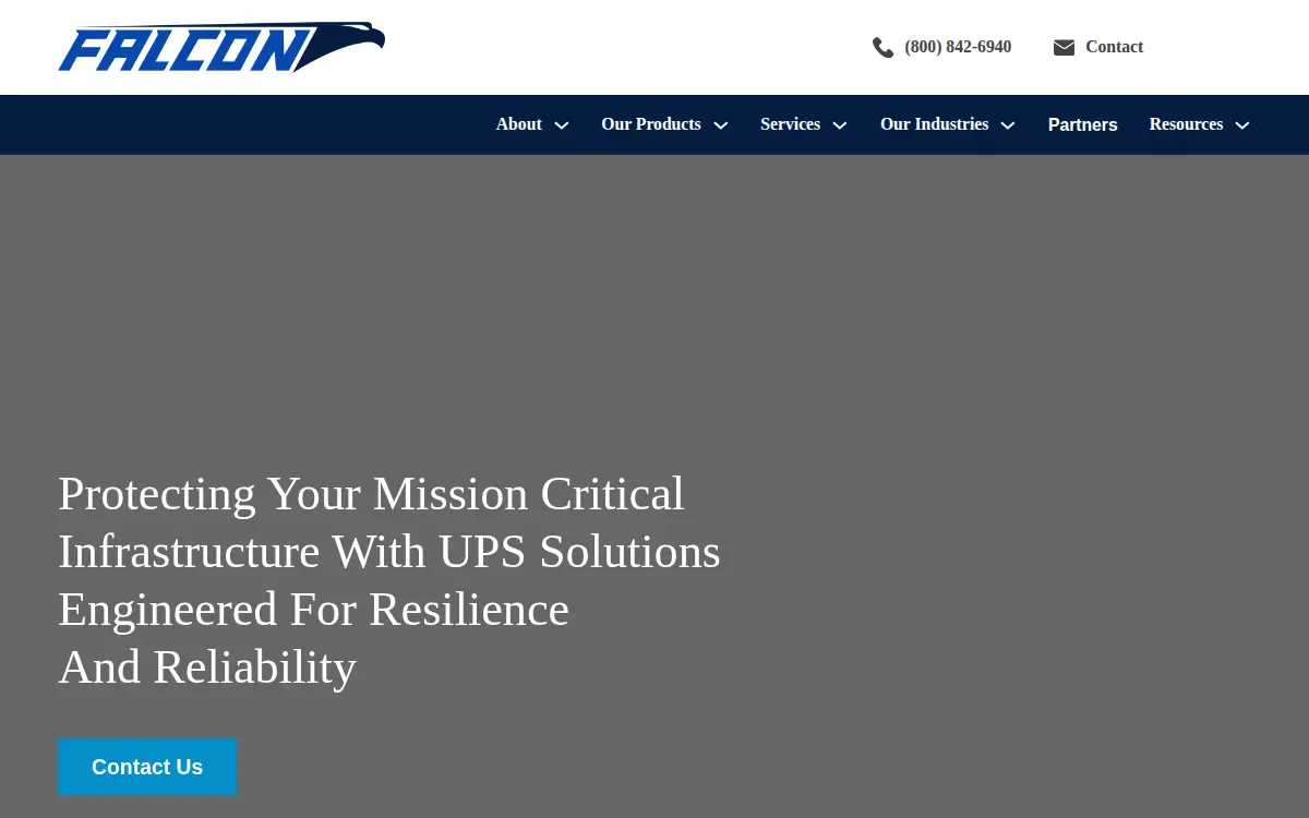 Homepage of Falcon Electric, INC.