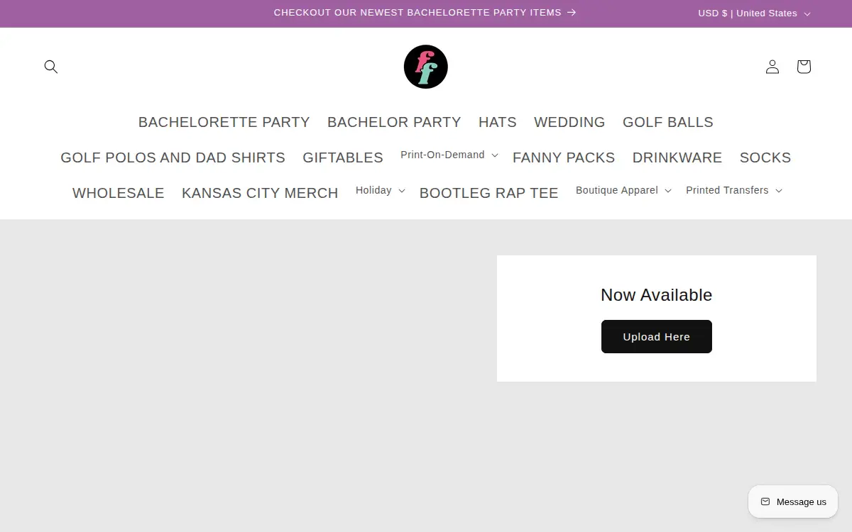 Homepage of Fancy Fanny LLC