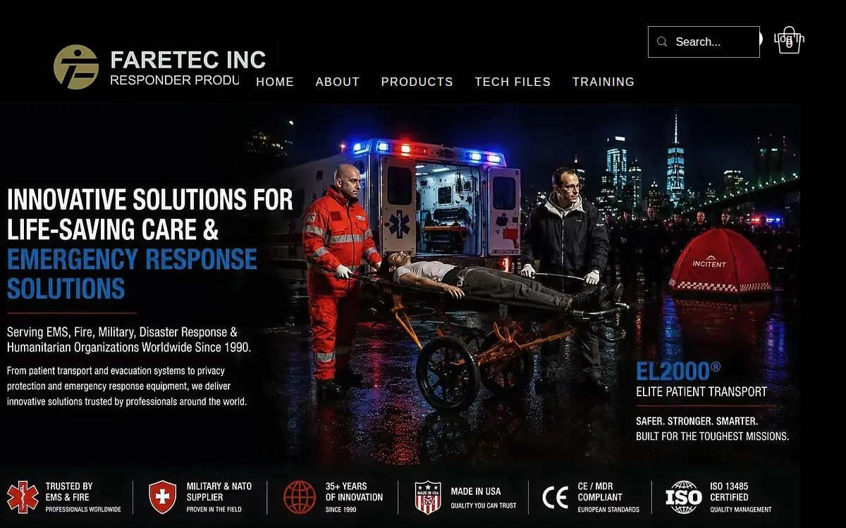 Homepage of Faretec INC