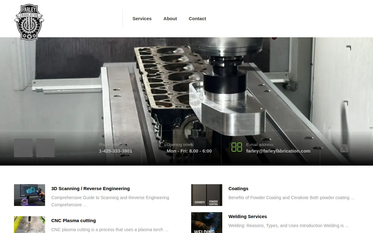 Homepage of Farley Group LLC