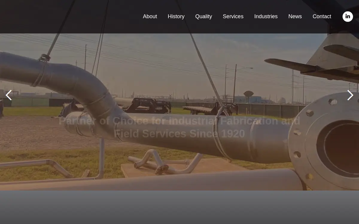Homepage of Farmers Alloy Fabricating, INC.