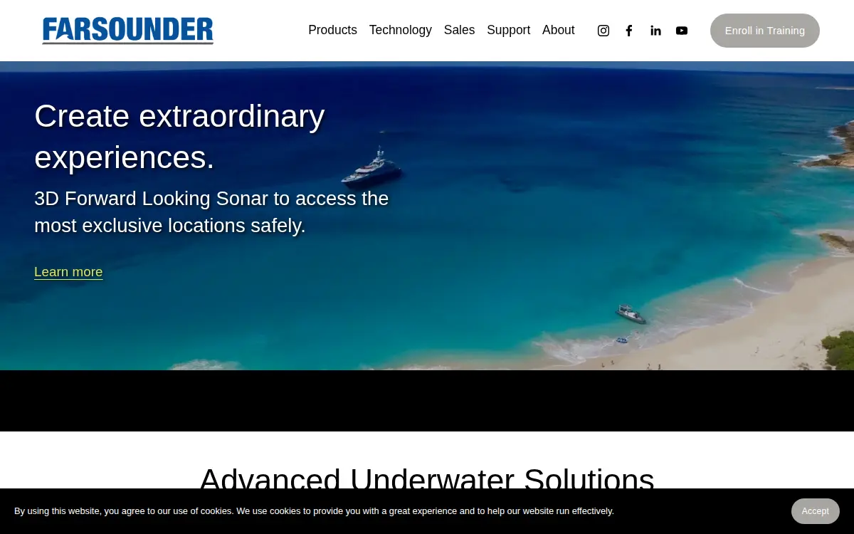 Homepage of Farsounder INC