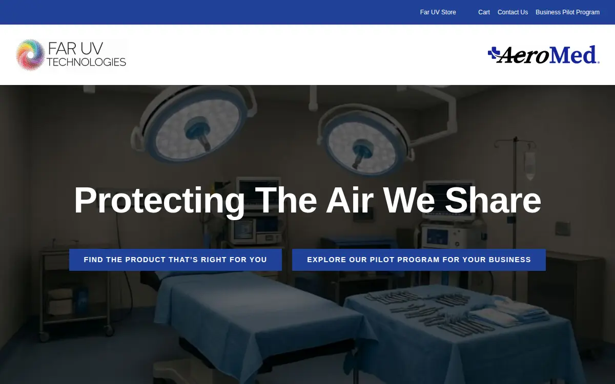 Homepage of Far Uv Technologies INC