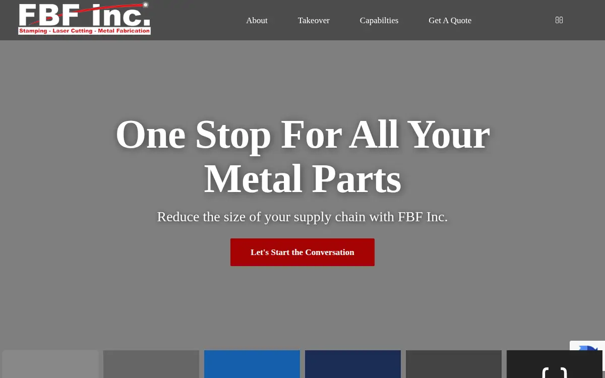 Homepage of F.b.f., INC.