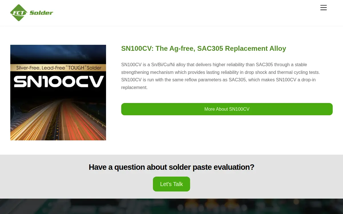 Homepage of Fct Assembly INC