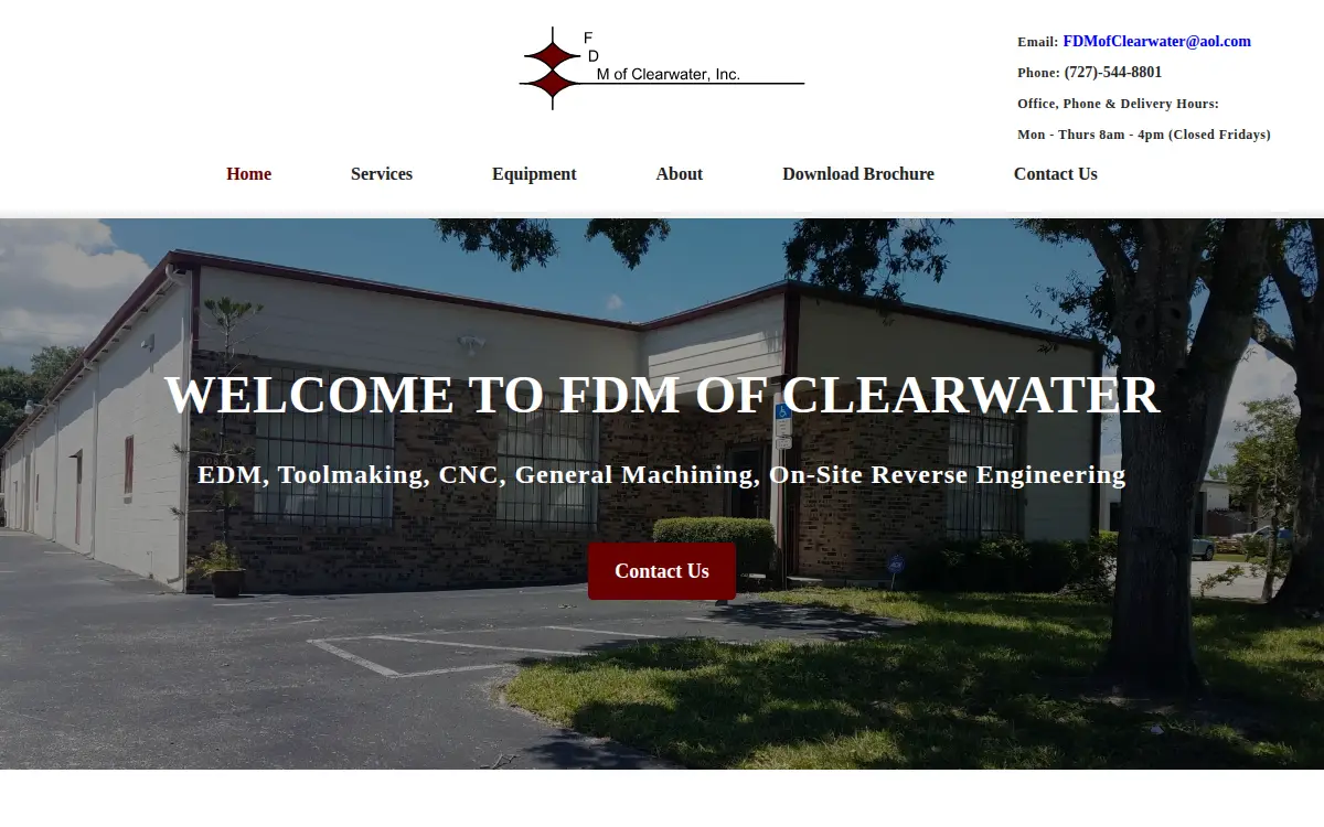 Homepage of Fdm of Clearwater INC