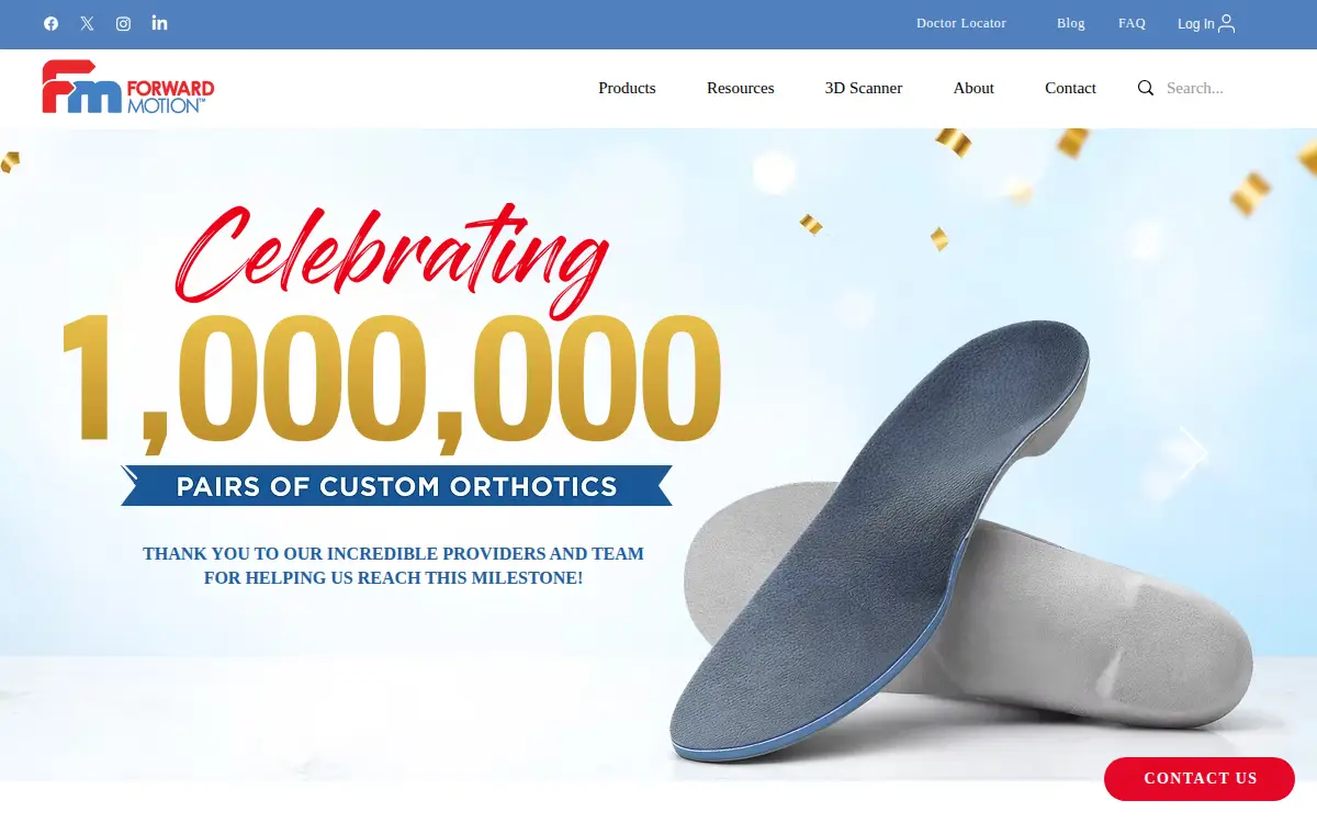 Homepage of Forward Motion Medical Systems, INC.