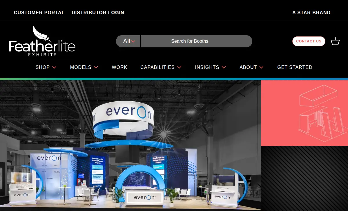 Homepage of Featherlite Displays LLC