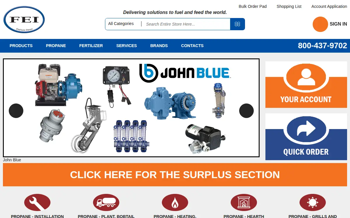 Homepage of Fei, INC.