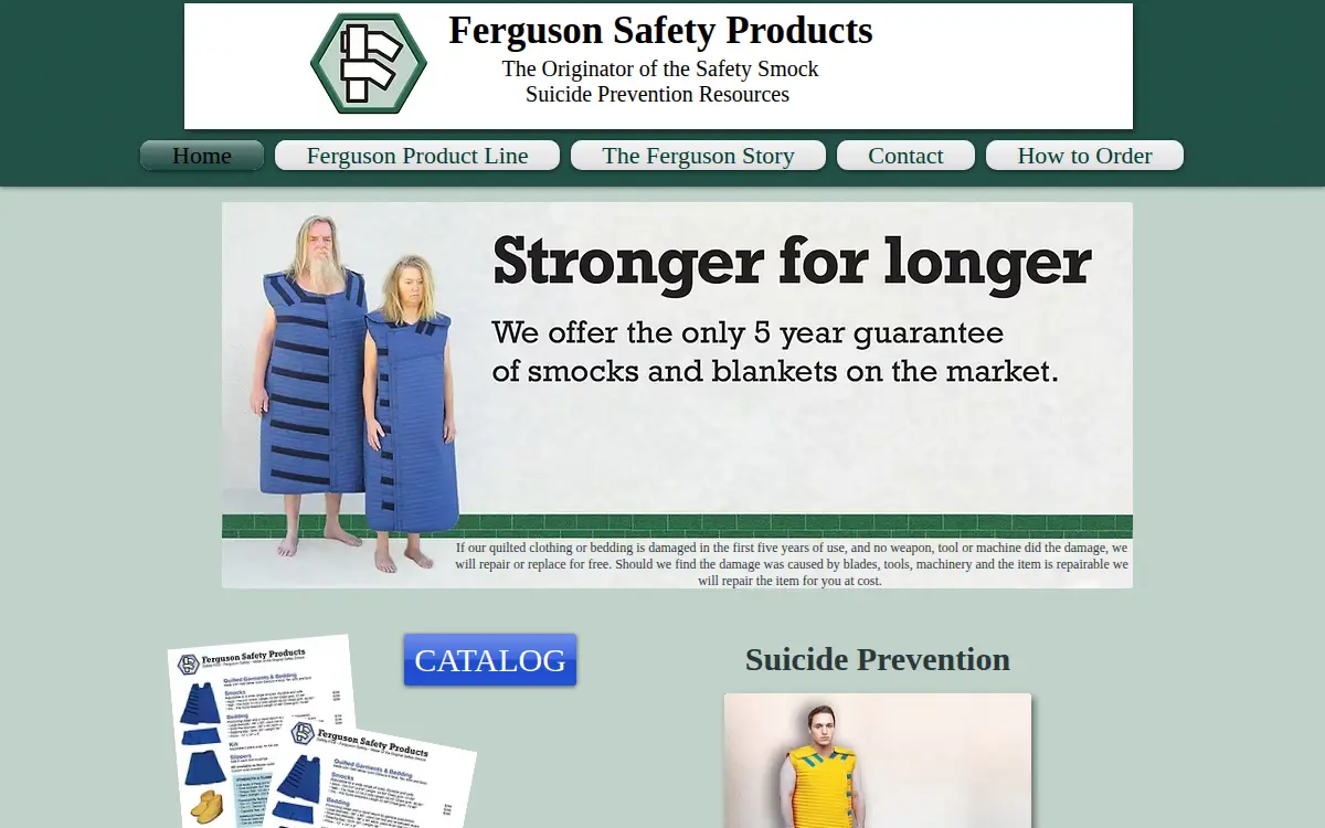 Homepage of Ferguson Safety Products, INC