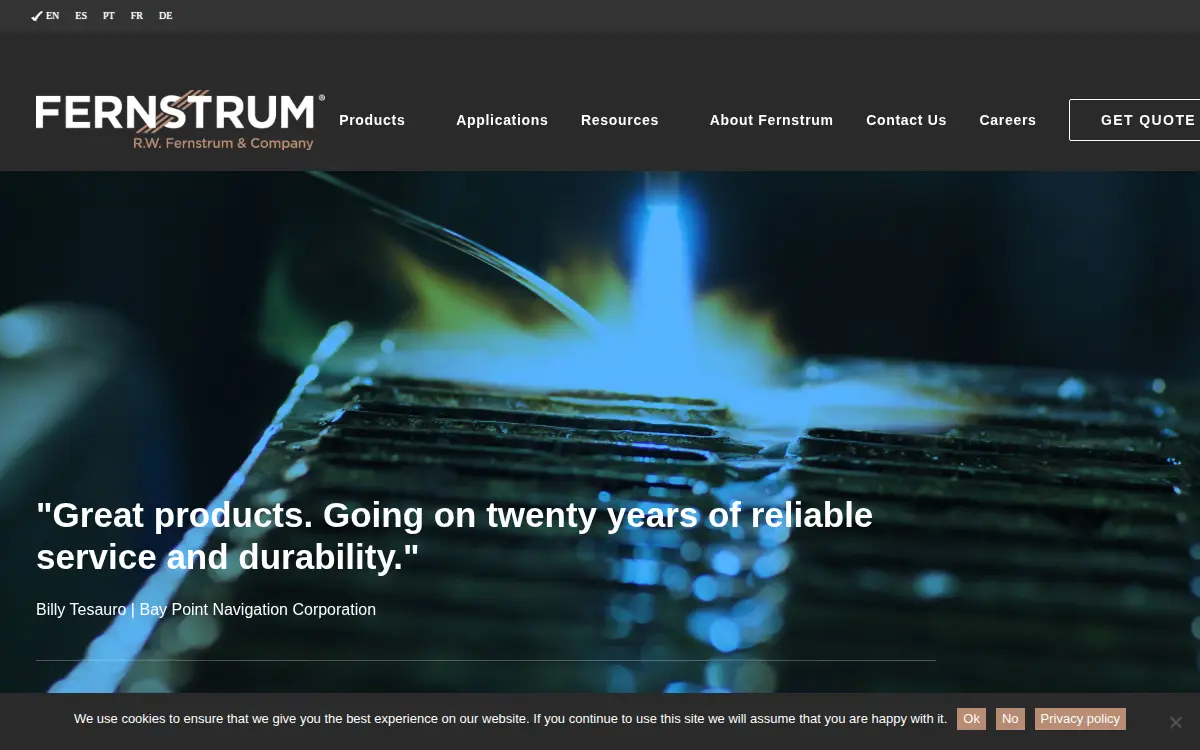 Homepage of R.w. Fernstrum & Company