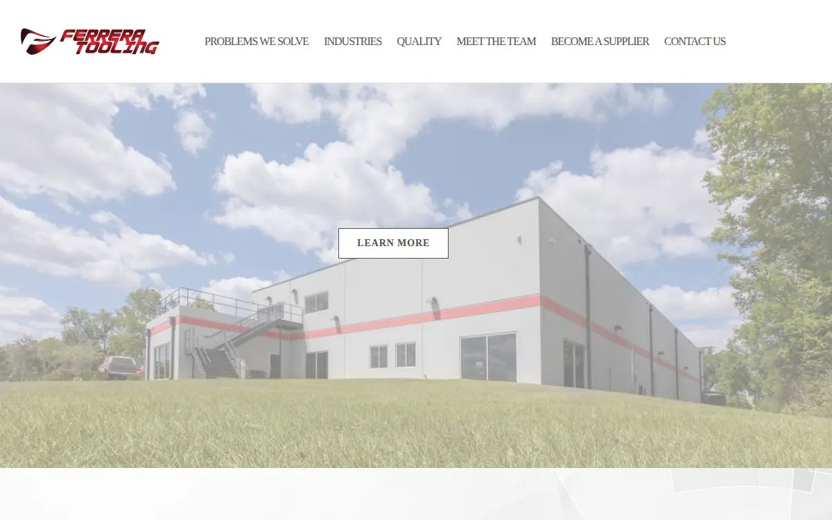 Homepage of Ferrera Tooling INC