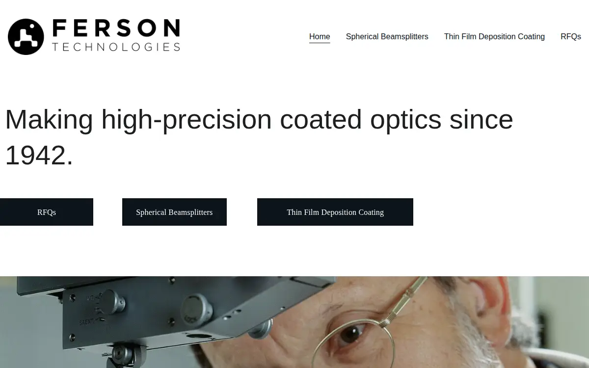Homepage of Ferson Technologies LLC