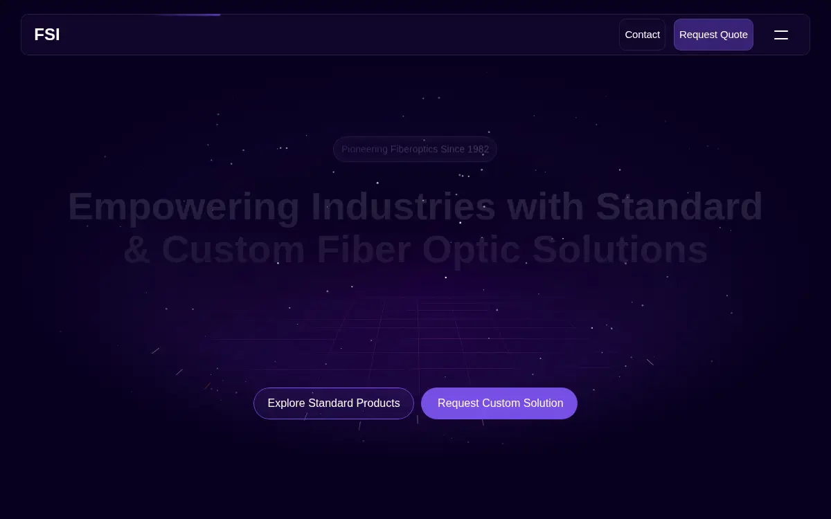 Homepage of Fiberoptic Systems, INC
