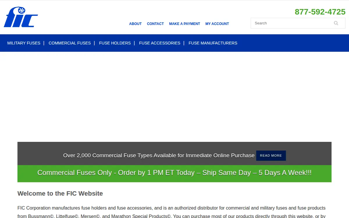 Homepage of Fic Corporation