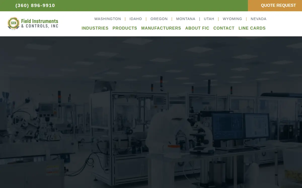 Homepage of Field Instruments & Controls, INC.