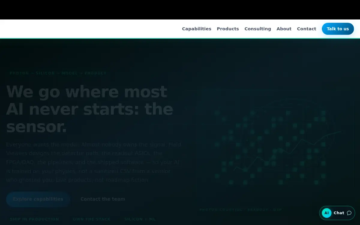 Homepage of Field Viewers INC