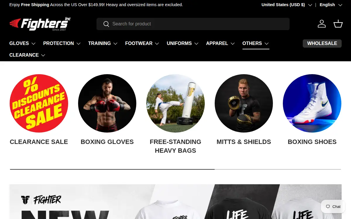 Homepage of Fighters, INC