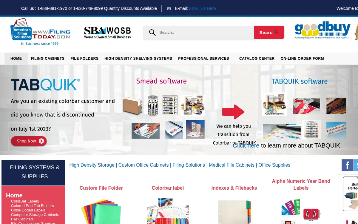 Homepage of American Filing Solutions INC