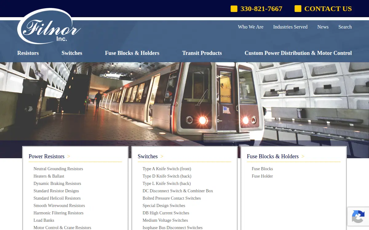 Homepage of Filnor INC