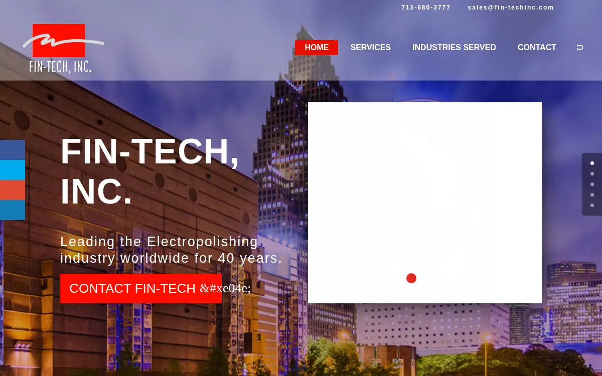 Homepage of Fin-tech, INC.