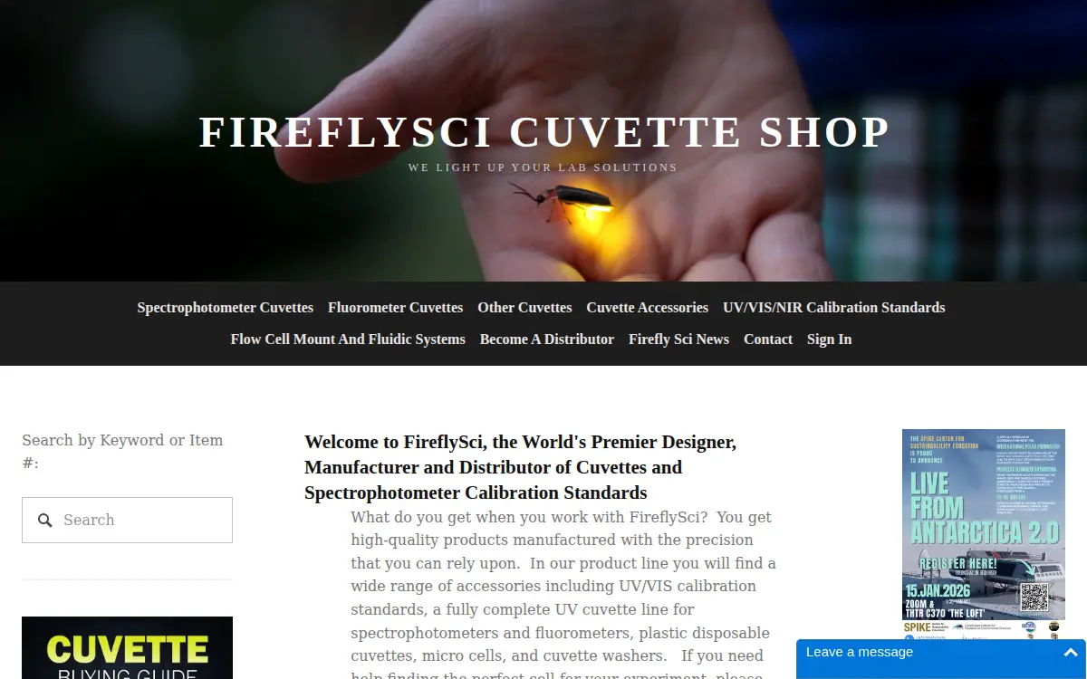 Homepage of Fire Fly Sci INC