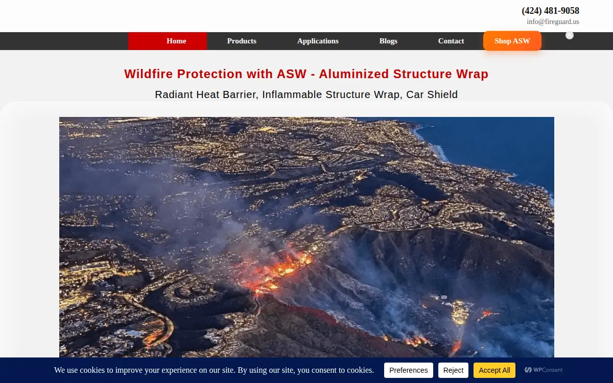 Homepage of Seitec Asw Fireguard LLC