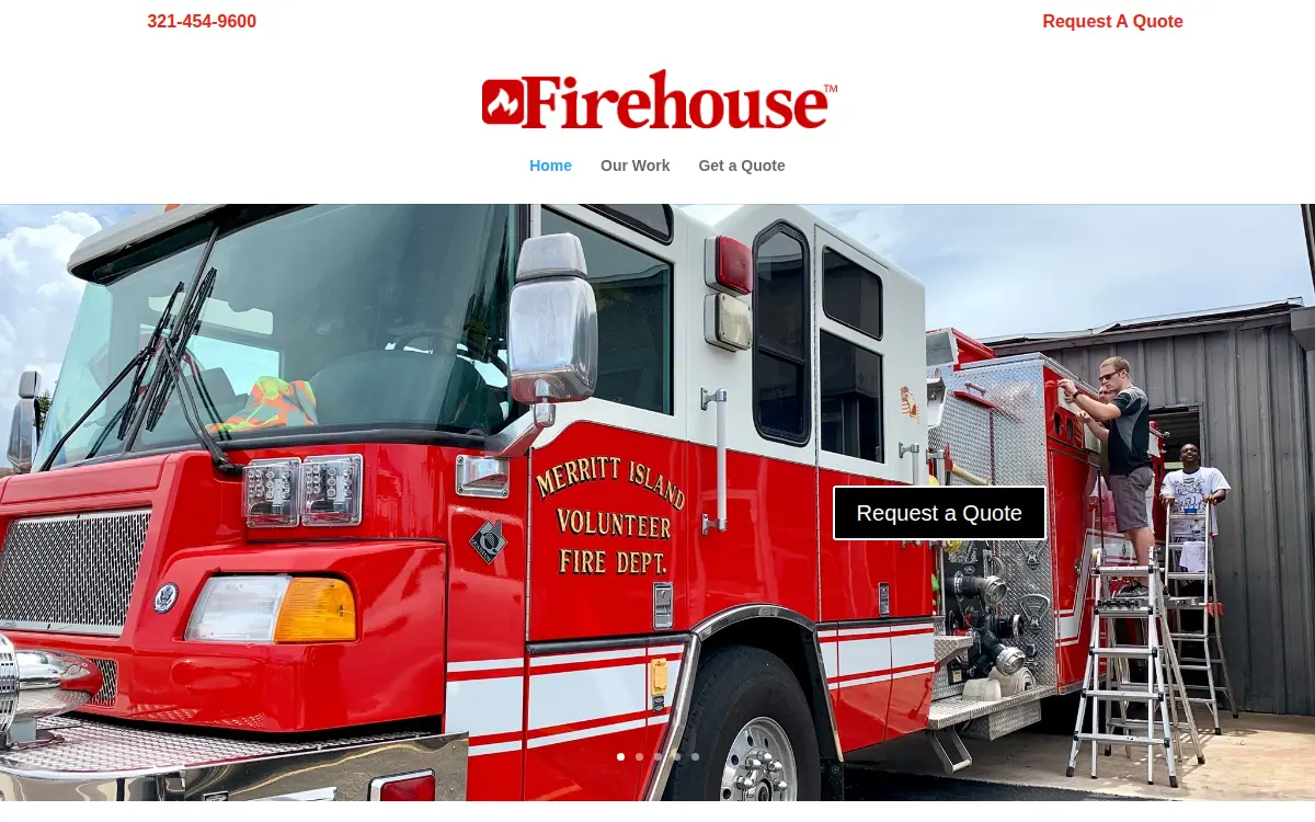 Homepage of Firehouse Graphics & Signs LLC