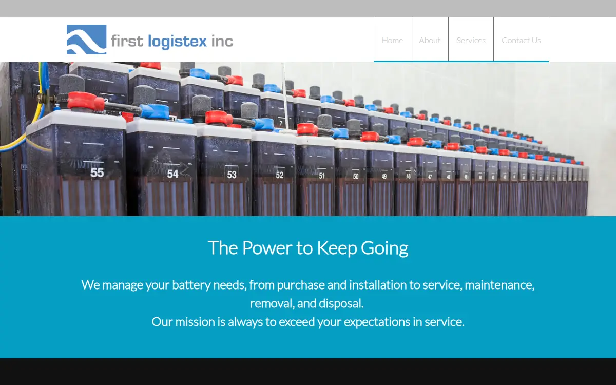 Homepage of First Logistex, INC.
