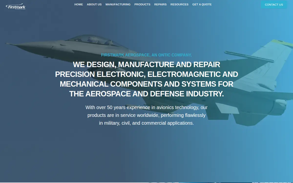 Homepage of Firstmark Aerospace CORP