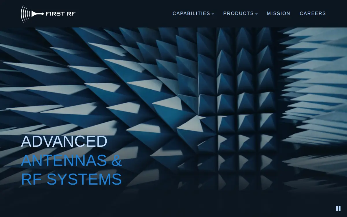 Homepage of First Rf Corporation