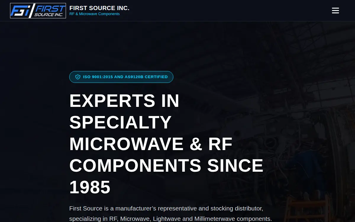 Homepage of First Source, INC.