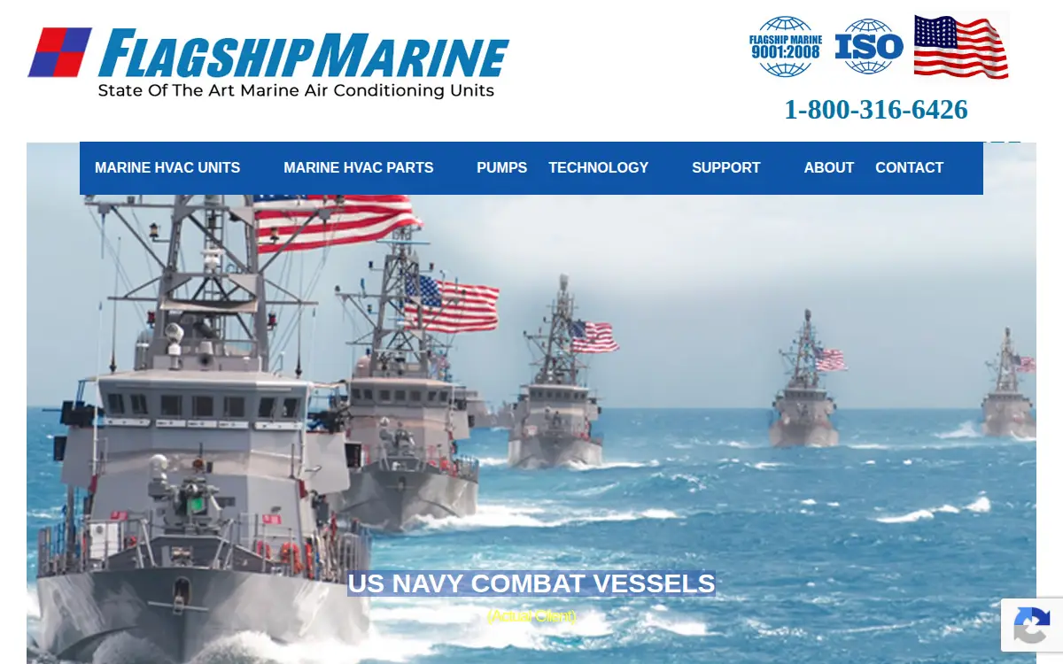 Homepage of Flagship Marine, INC