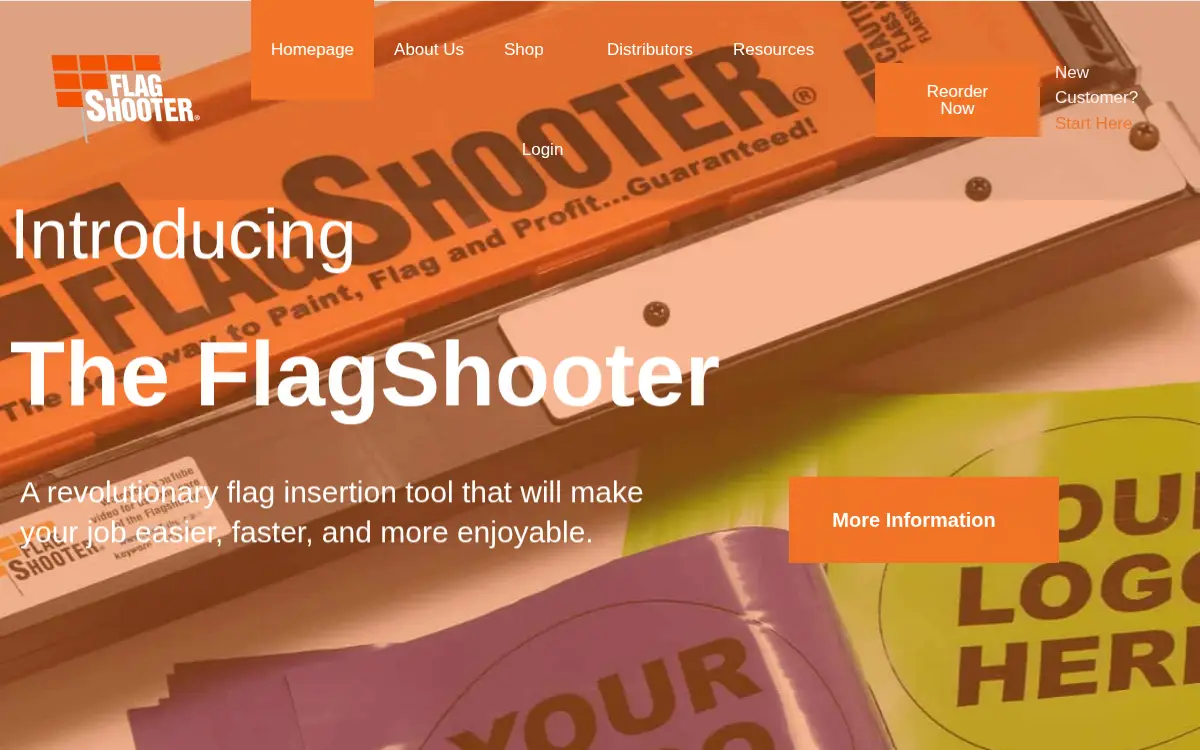 Homepage of Flagshooter, INC