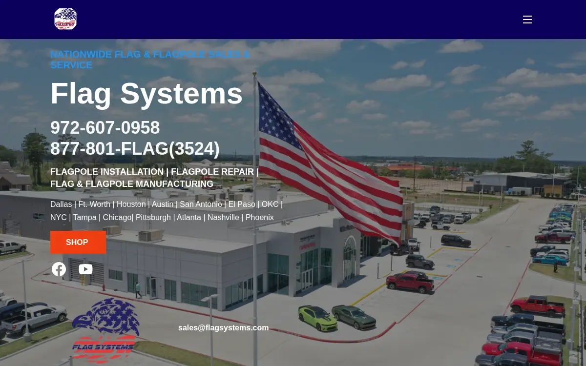 Homepage of Flag Corps, INC