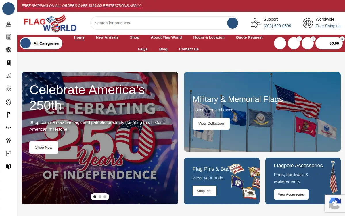 Homepage of Flag CORP