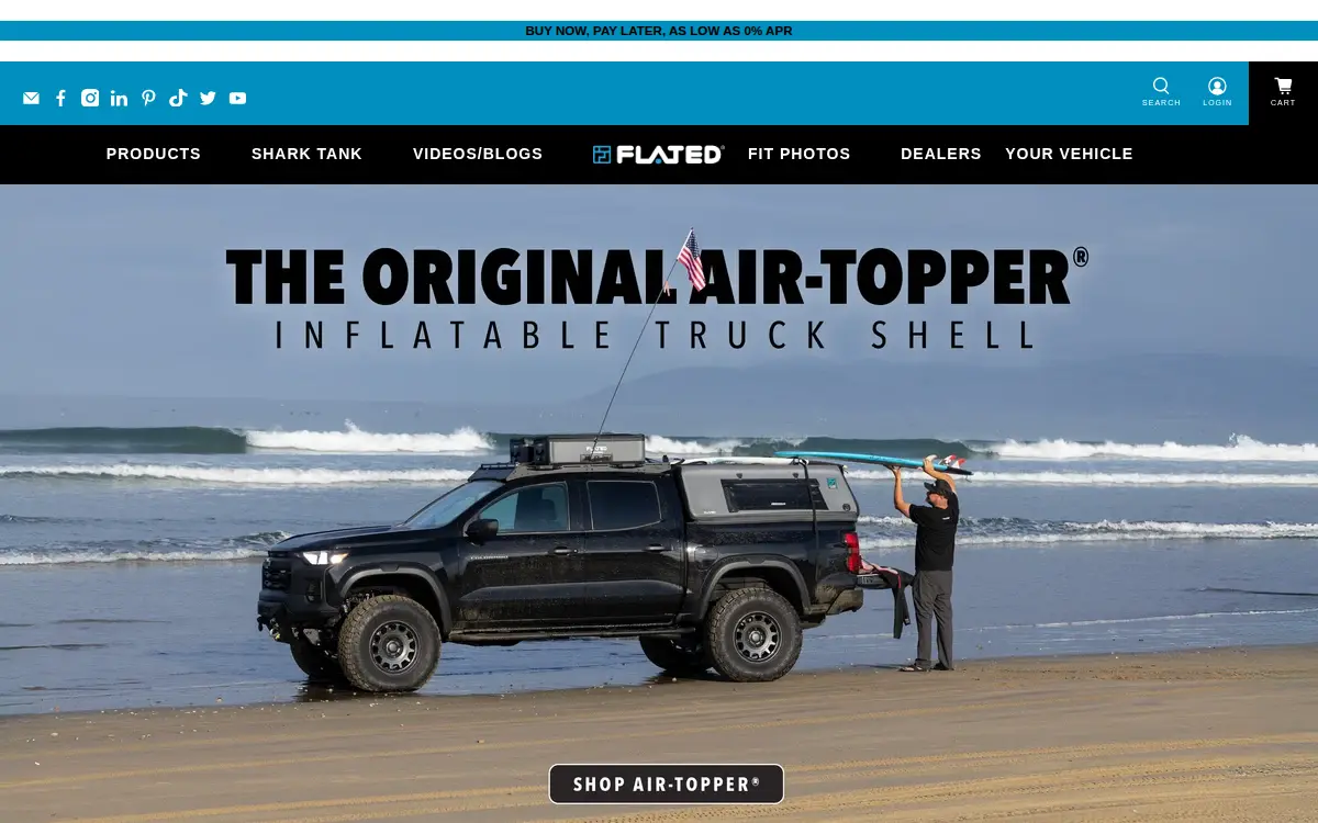 Homepage of Flated LLC