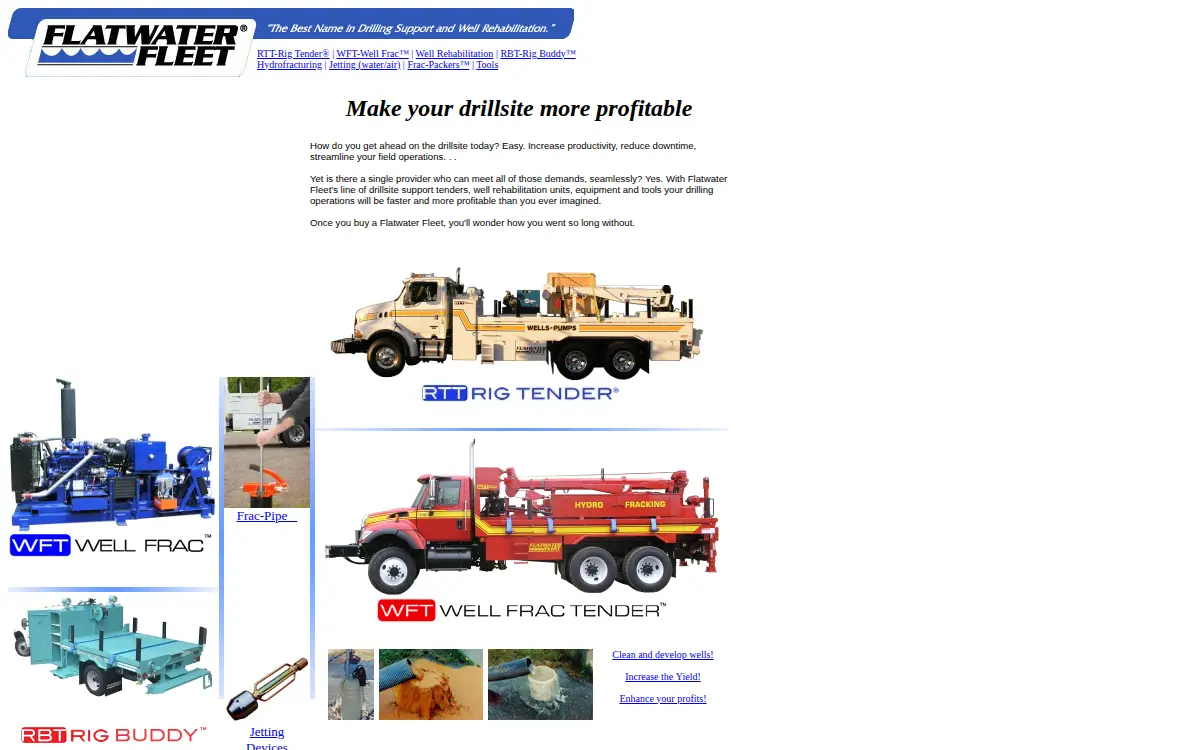 Homepage of Flatwater Fleet INC