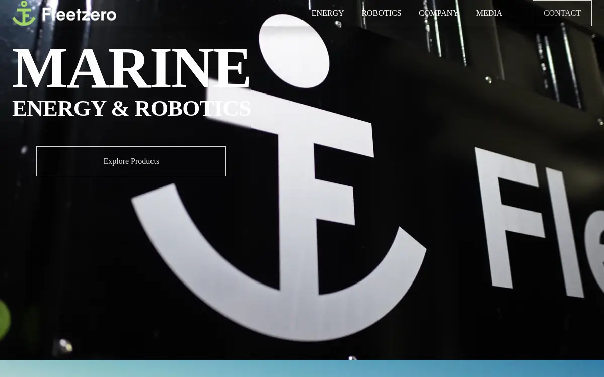 Homepage of Fleetzero INC.