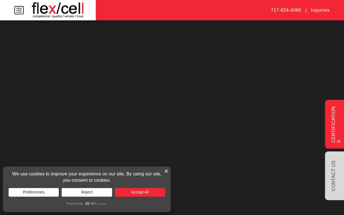 Homepage of Flex-cell Precision INC