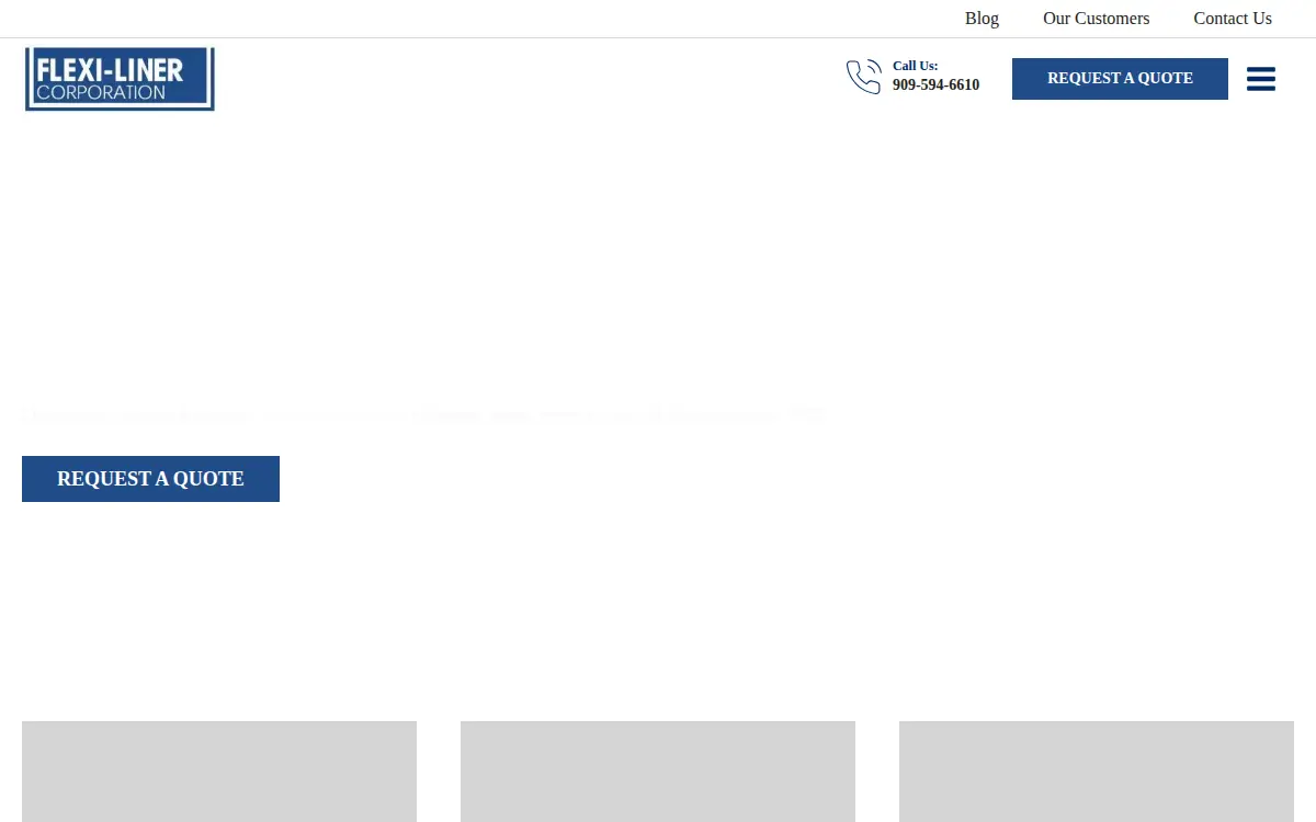 Homepage of Liner Technologies LLC